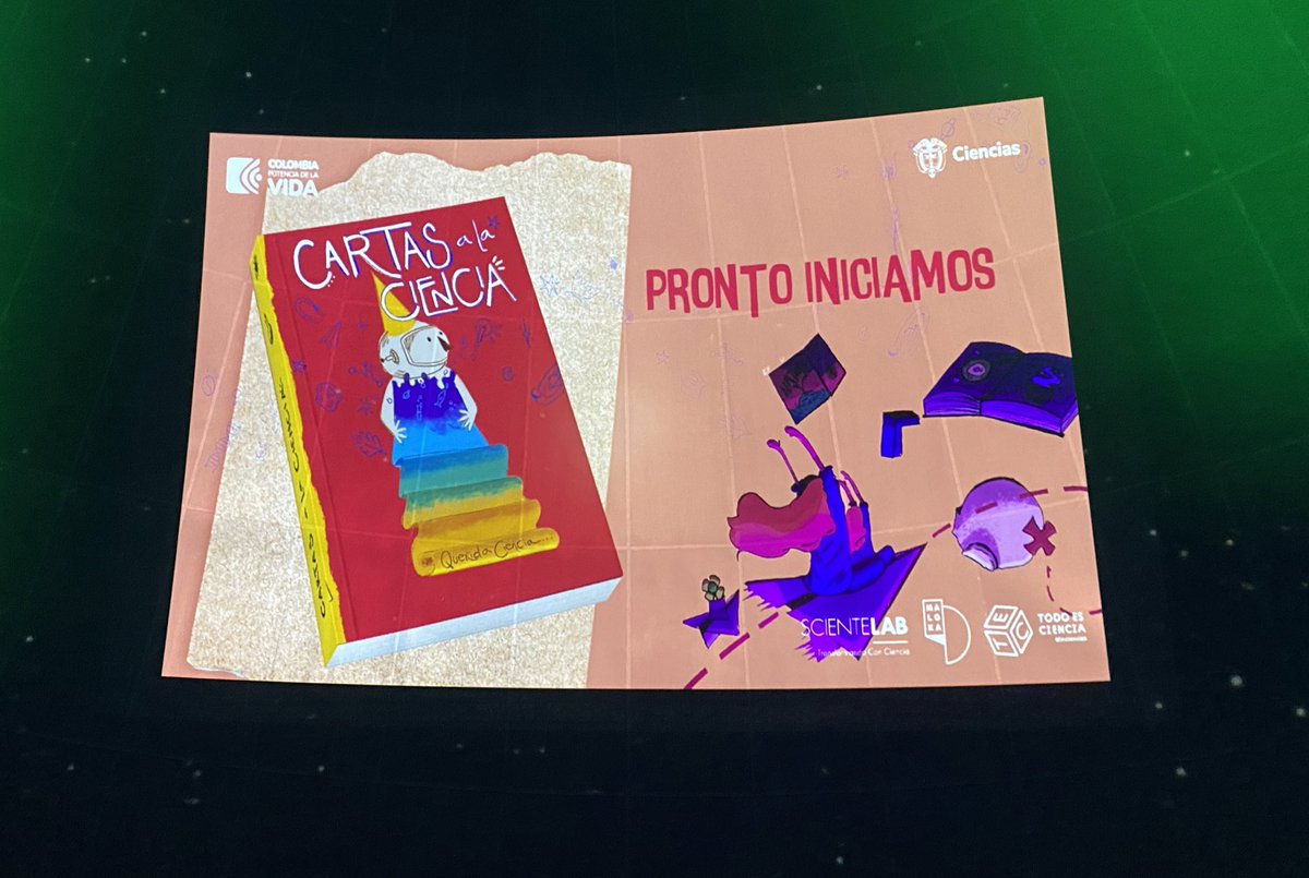 vickyflechas's tweet photo. Qué tal esta belleza de libro que lanzan hoy! Cartas a la Ciencia. Querida Ciencia Así te Conozco. Este libro reúne las cartas que jóvenes de diferentes regiones de Colombia le escribieron a la ciencia. Reflexiones, preguntas, perspectivas… #TodoEsCiencia #Cartasalaciencia https://t.co/7NGdIztBpJ