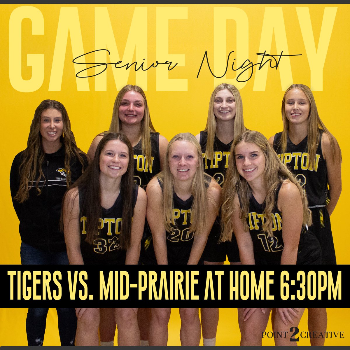 Senior night in Tipton tonight! Come on out for these girls, 6:30 tip (jv at 4:00)! Hope to see a packed house for all the work they’ve put in the last 4 years! 🐅🏀 GO TIGERS!
