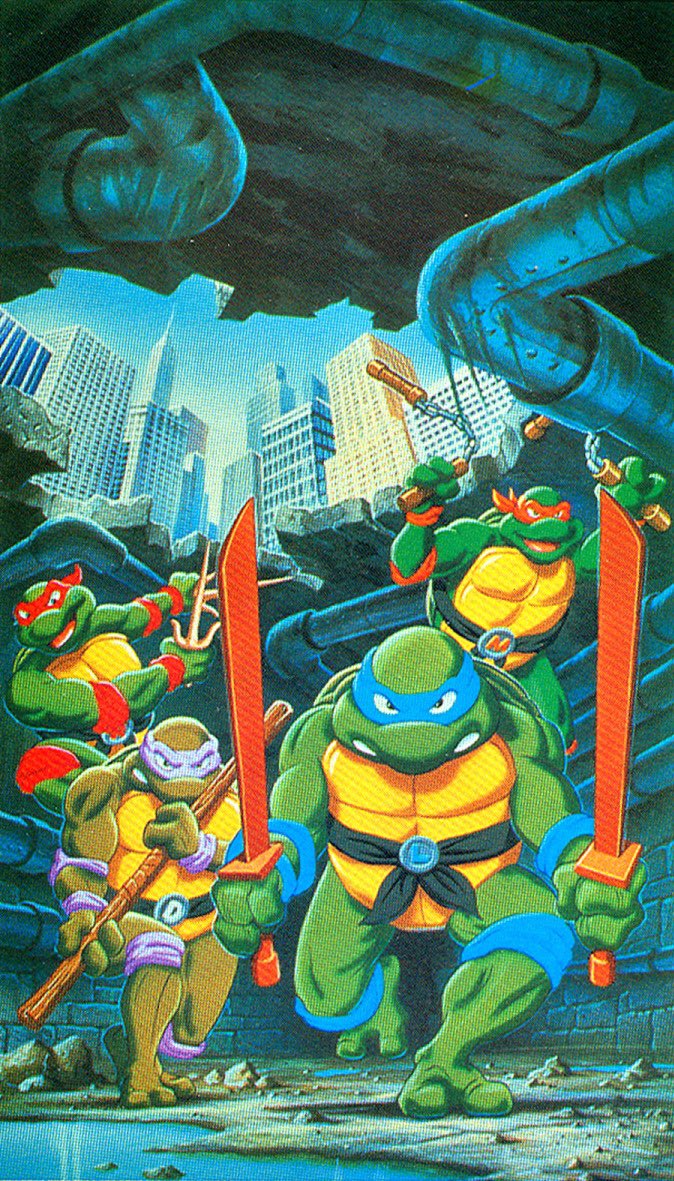Happy Turtle Tuesday! 🥷 🐢 
Did you have the VHS that included this totally awesome art? 📼 
“Hot Rodding Teenagers”

#TMNT #TurtlePower
#TeenageMutantNinjaTurtles 
#The80s #ILoveThe80s 
#NinjaTurtles #TurtleTuesday