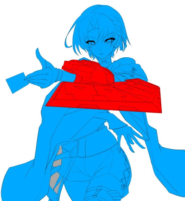 山神 線画 