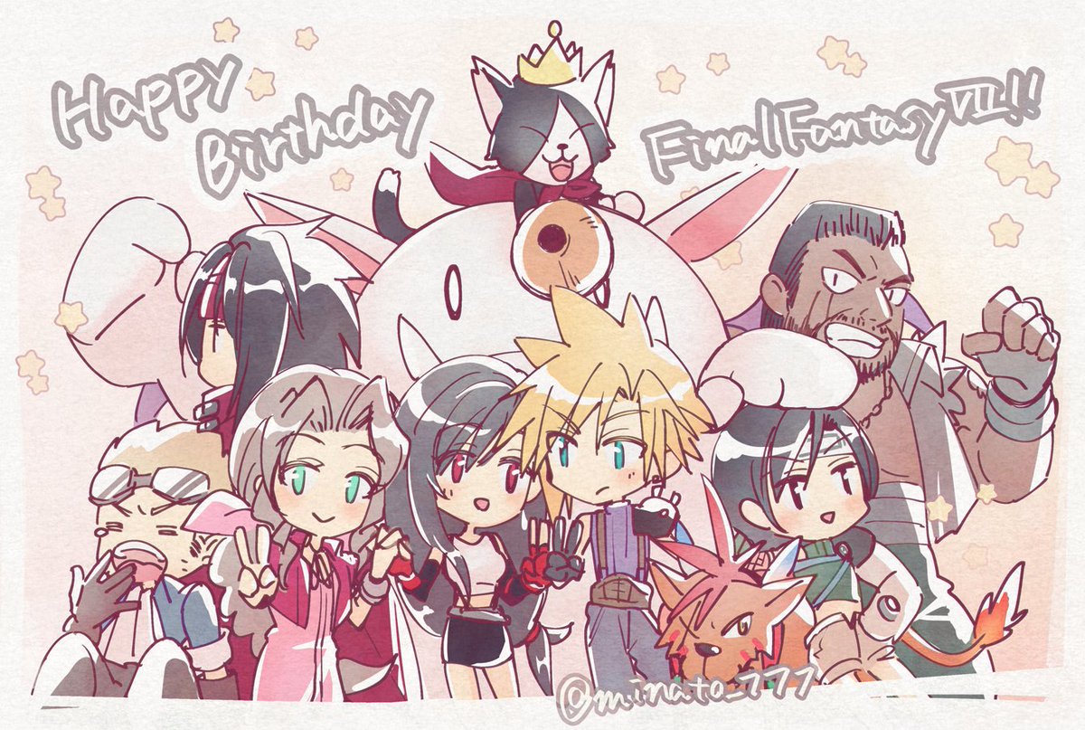 Happy Birthday FF7!!
27周年おめでとうございます🥳🥳🥳

#FF7_27周年 #FF7_27thanniversary