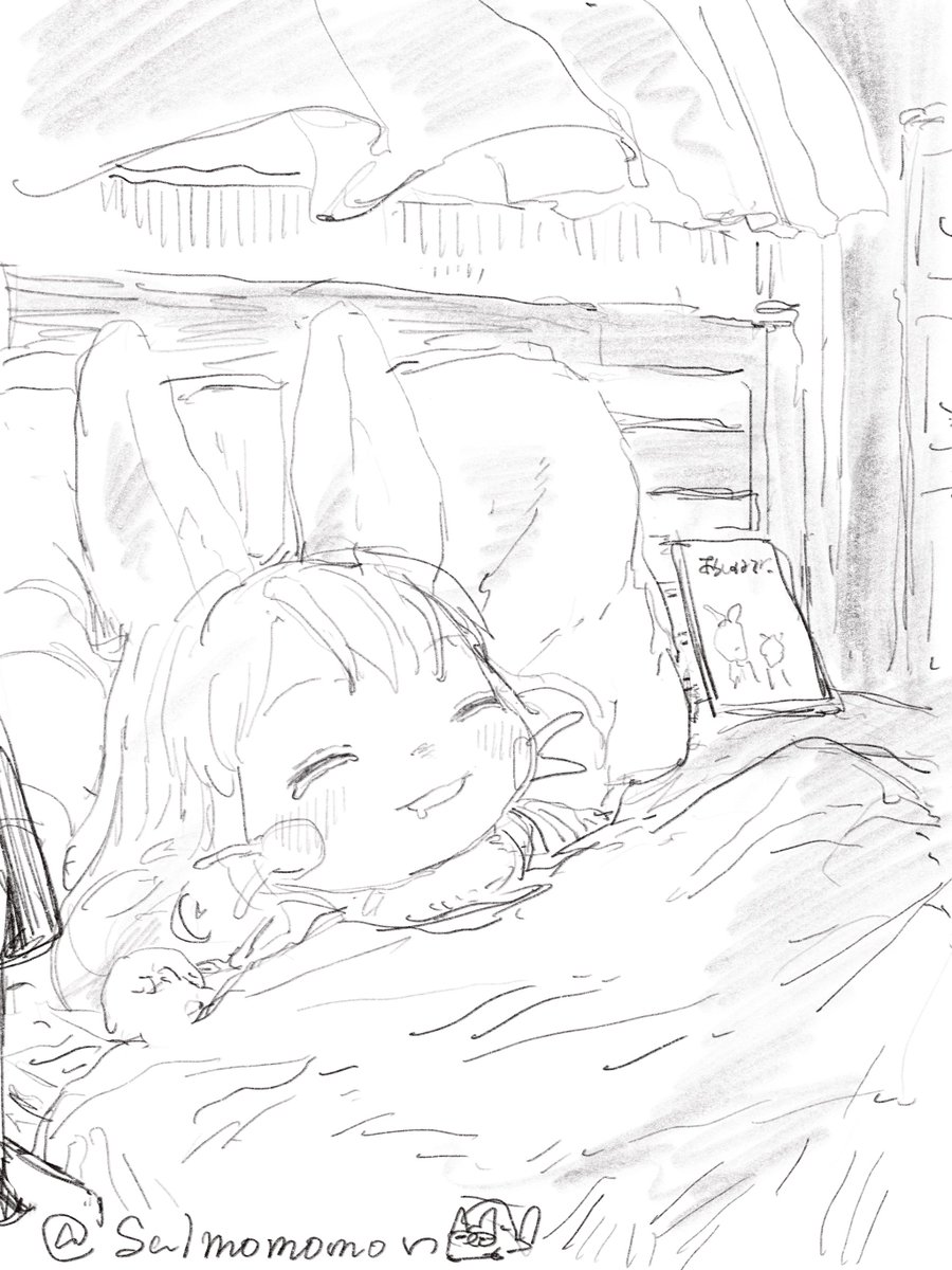 読み聞かせの途中で寝落ちしたナナチ 