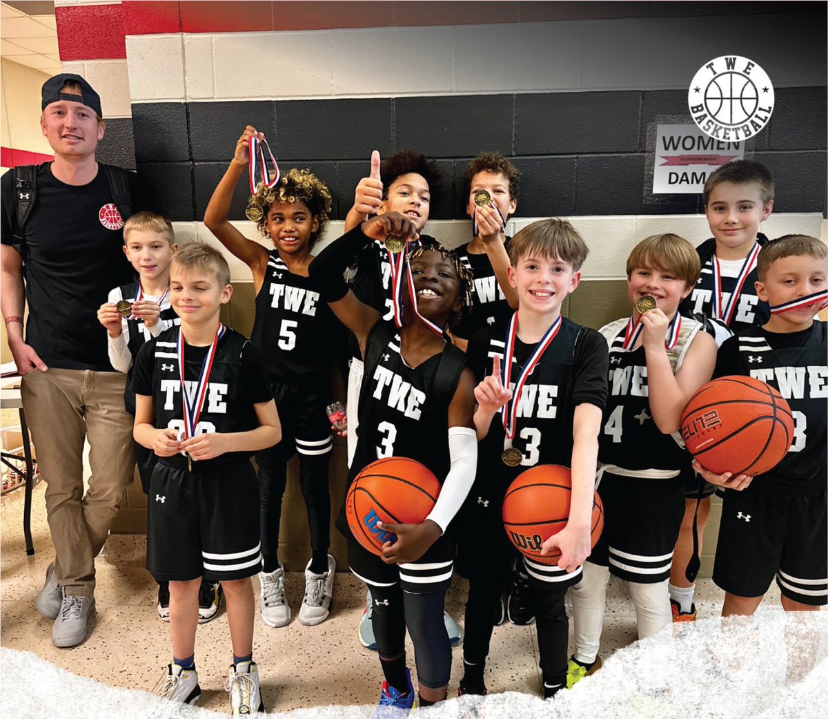 TWE 4th Red went home with the Gold to cap off the Winter Season! This group improved each week, and it showed on the court. #TexasWarriorElite #TWE #Austin #Texas #Basketball