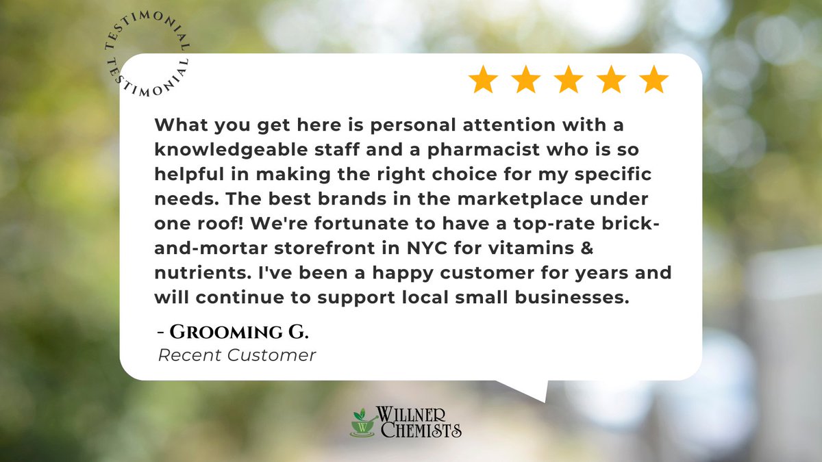 ⭐⭐⭐⭐⭐
Your positive feedback motivates us to keep delivering excellent service. Thank you for choosing us!

bit.ly/46pw4nb  

#WillnerChemists #HealthDestination #QualityProducts #WellnessJourney