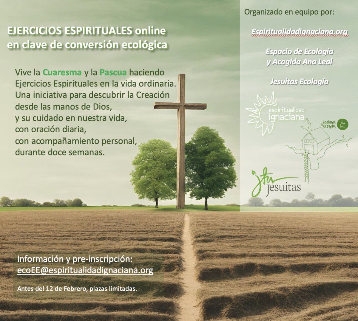 Espiritualidad Ignaciana (@eignaciana) on Twitter photo EJERCICIOS ESPIRICUALES ONLINE en clave ecológica
• Escríbenos un correo para pedir más información o para preinscribirte a: ecoEE@espiritualidadignaciana.org EJERCICIOS ESPIRICUALES ONLINE en clave ecológica
• Escríbenos un correo para pedir más información o para preinscribirte a: ecoEE@espiritualidadignaciana.org