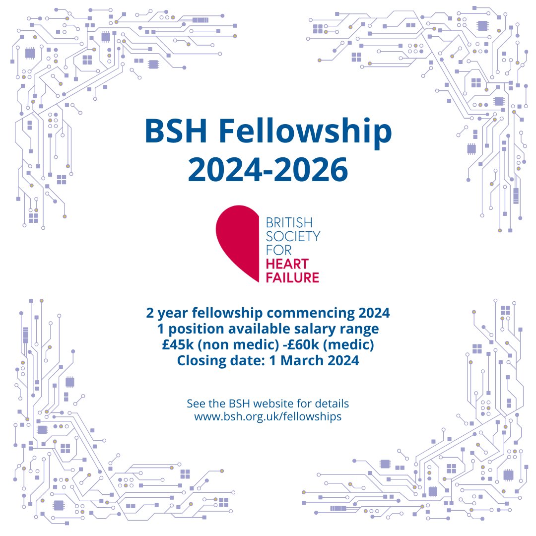 The BSH Fellowship Award 2024-2026 is still open! Find out more and apply in the following link: bsh.org.uk/fellowships This fellowship is supported by an educational grant from Abbott. #freedomfromfailure #25in25