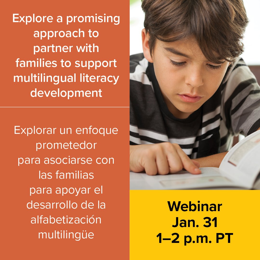 TOMORROW! Join us as we discuss a promising approach to partner with families to support and advocate for best practices in #multilingualLiteracy development. Register ⬇️  ubnd.org/3SglKJe  @AP_OD_National, @unboundedu