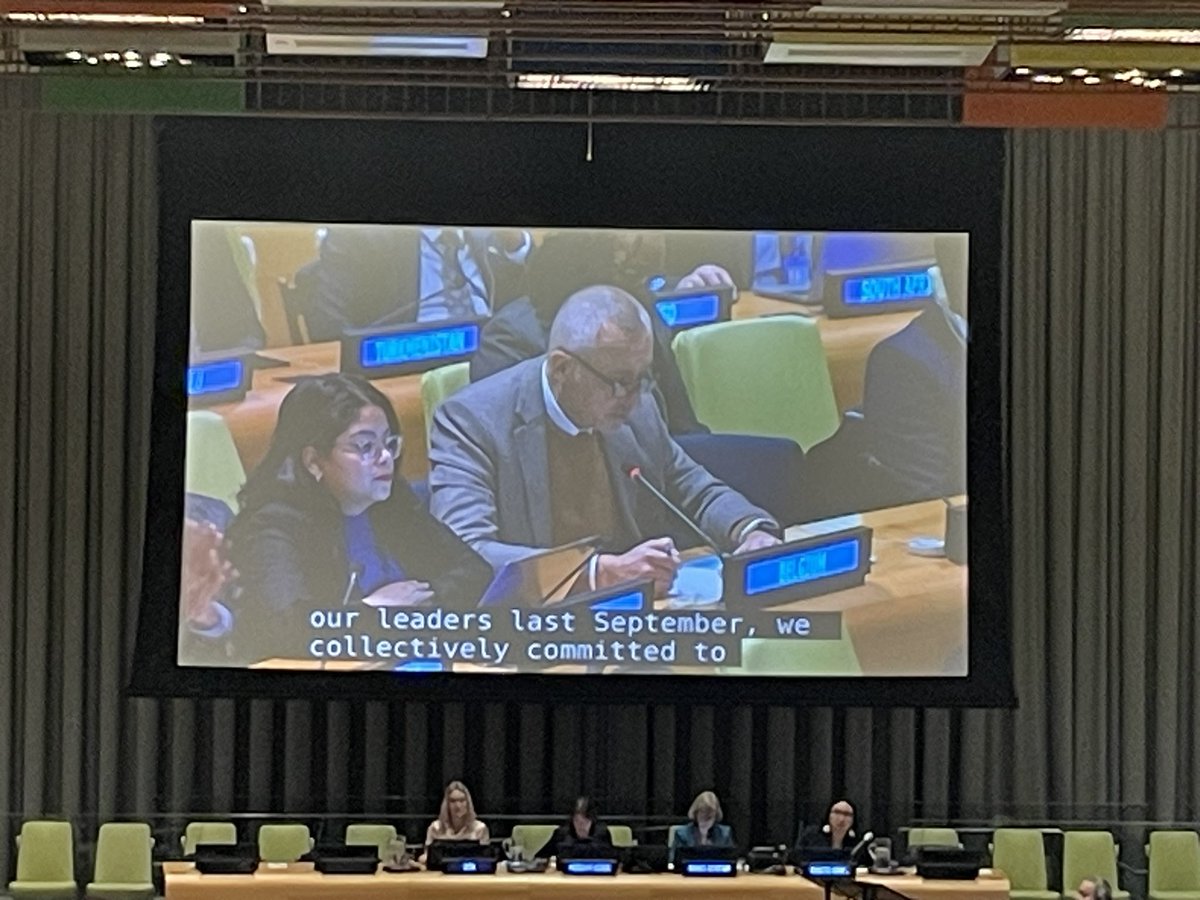 Always a pleasure spending the day at the @UN and a pleasure to hear our 🇧🇪ambassador reconfirm the commitment to the world’s poorest and to tackling food insecurity globally @UNECOSOC #PartnershipsForum