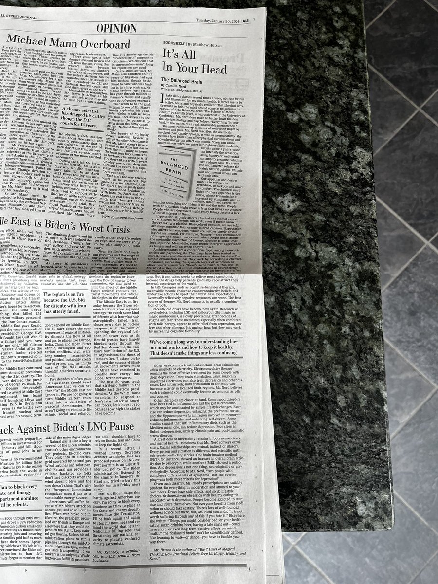Camilla Nord (@camillalnord) on Twitter photo Incredibly fun to see THE BALANCED BRAIN in today’s Wall Street Journal!! <a href="/WSJ/">The Wall Street Journal</a> <a href="/PrincetonUPress/">Princeton University Press</a> Incredibly fun to see THE BALANCED BRAIN in today’s Wall Street Journal!! <a href="/WSJ/">The Wall Street Journal</a> <a href="/PrincetonUPress/">Princeton University Press</a>