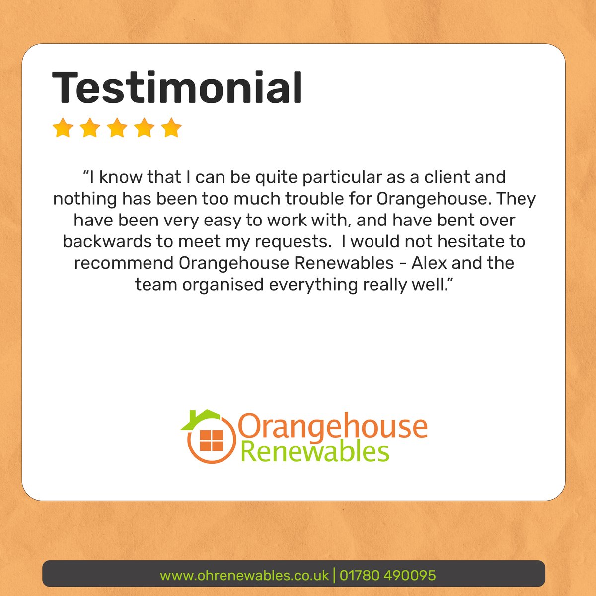 Big thanks to our awesome customers for their kind testimonials! Your satisfaction is our motivation.🙌🌿

📞01780 490095
🌐ohrenewables.co.uk

#Customertestimonial #Heatpumps #Orangehouserenewables
