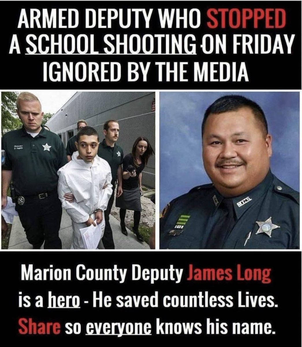 TheEXECUTlONER_'s tweet photo. No media coverage. No mention. Doesn’t fit the narrative. 

Doesn’t he deserve some praise? 

Bravo Deputy Long 👏 https://t.co/7wshuvXaAM