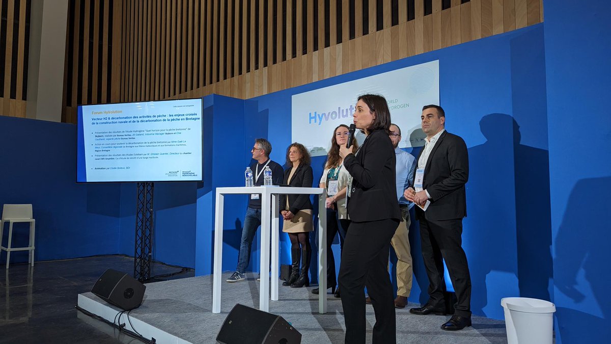 L’hydrogène comme vecteur de décarbonation des activités de pêche, c'est le thème de la table ronde animée par <a href="/BretagneBDI/">Bretagne Développement Innovation</a> au forum 2 d’HyVolution <a href="/DanielCueff/">Daniel Cueff</a>