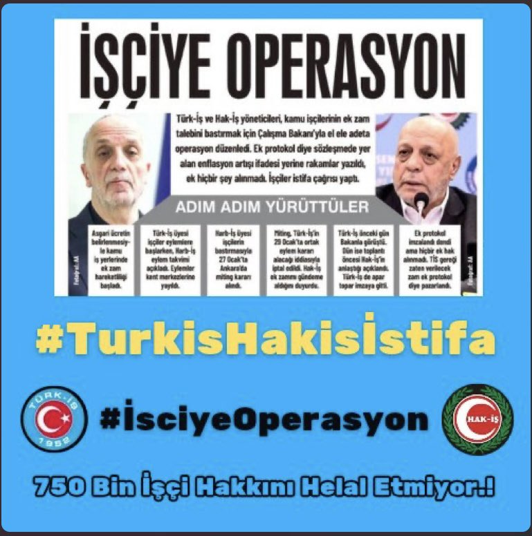 T_GeneliKoop_Is's tweet photo. Kamu işçilerini aylardır oyaladınız.
696 nın problemlerini çözemediniz, vergi de ilerleme olmadı, herkes ek zam beklerken imzaladigınız ek protokolunda içi boş çıktı. .
@hakiskonf
@turkiskonf
#Turkishakisistifa
#İsciyeOperasyon https://t.co/CyEr28bt03