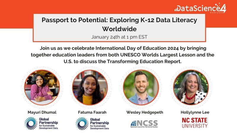 TheWorldsLesson's tweet photo. Teaming up with Data Science 4 Everyone!
Exploring the power of data science to change the world And launching the next phase of our #Factivism campaign for teachers + students โฌ
https://t.co/nmW4pwQgi4 https://t.co/YihFcvZI19