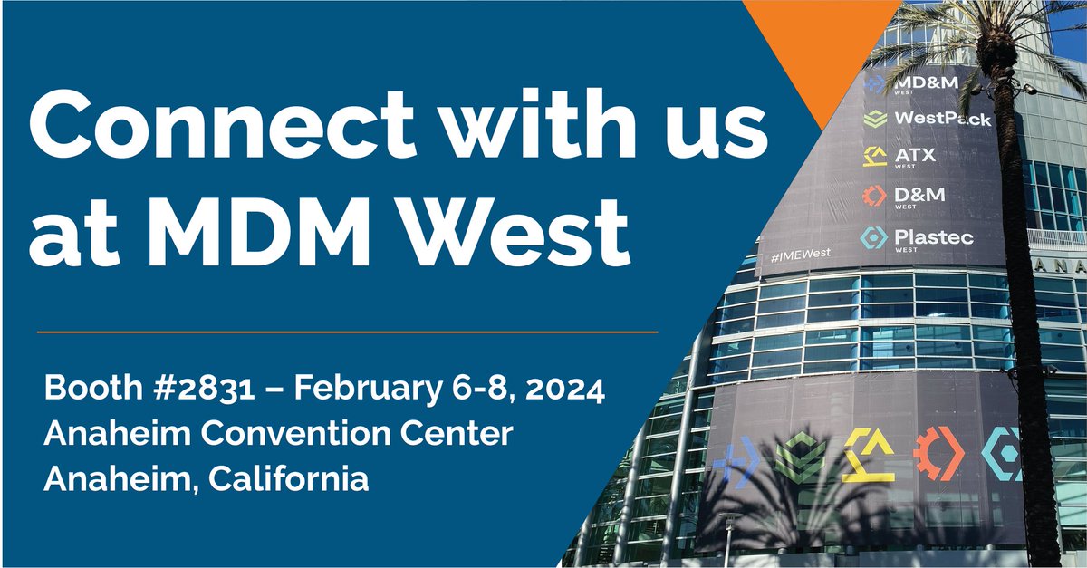 Join us next week in sunny Anaheim, CA as we kick off MDM West 2024. Join SMC Ltd. in booth #2831 from February 6-8, 2024, where we will be featuring our medical device, diagnostics and drug delivery capabilities. You can still register to join us here: hubs.la/Q02hJDcP0