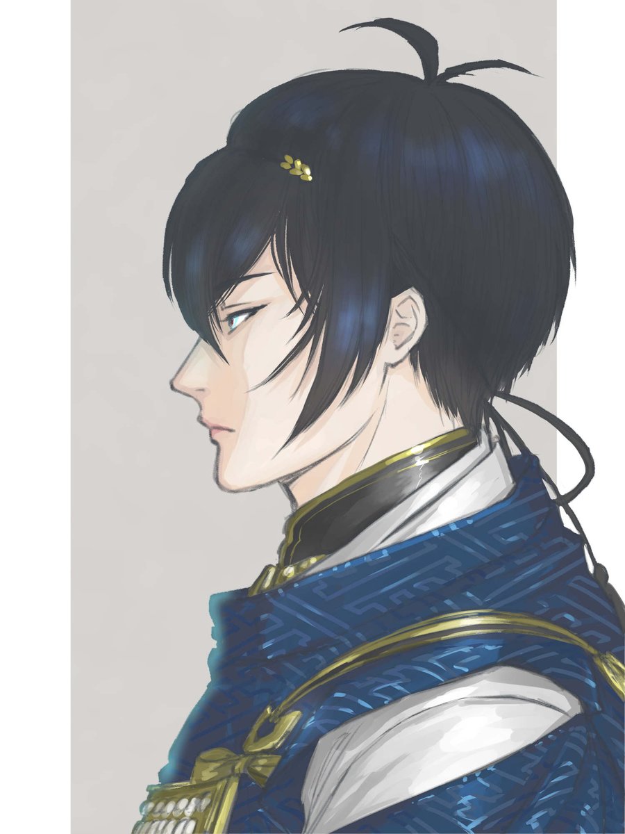 三日月宗近(刀剣乱舞) 「#三日月宗近版お絵描き一本勝負お題『九周年』どこが九周年なんだと言われたら返答に」|だんご33号☕️のイラスト