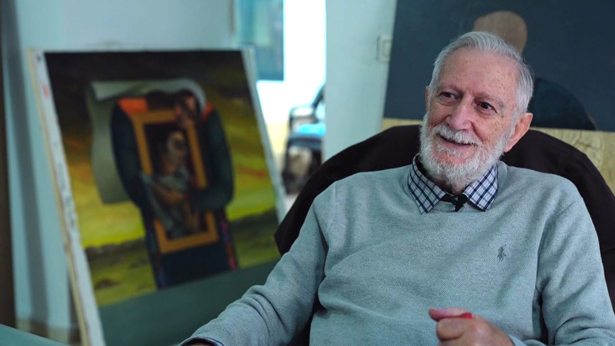 TheInnerViewTRT's tweet photo. Sliman Mansour @suleimanmanso13 is one of the world's most celebrated contemporary artists.
We met with Mansour at his studio in Ramallah and talked about art, revolution and war.
Full interview here: https://t.co/EUEmvOSu0X
#TheInnerView #palestine #art #imrangarda https://t.co/No3PtMuUTN