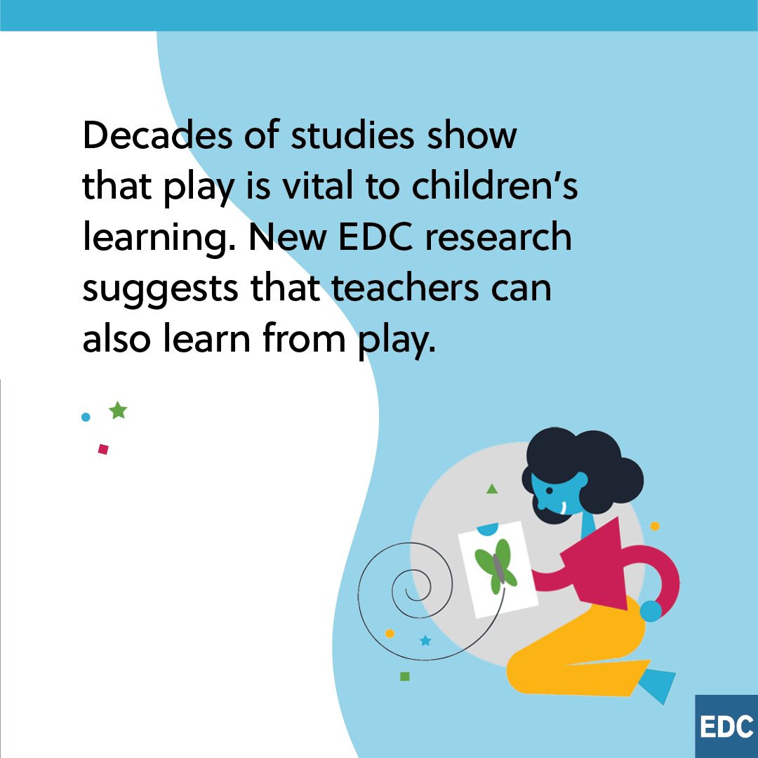 EDCtweets's tweet photo. How can teachers tap the power of play to enhance learning? Our report shares strategies to help teachers use “learning through play” approaches that studies show improve student outcomes + recommendations to strengthen teacher development: https://t.co/9i341jpAK9 #Education https://t.co/uVMLiXxM0N