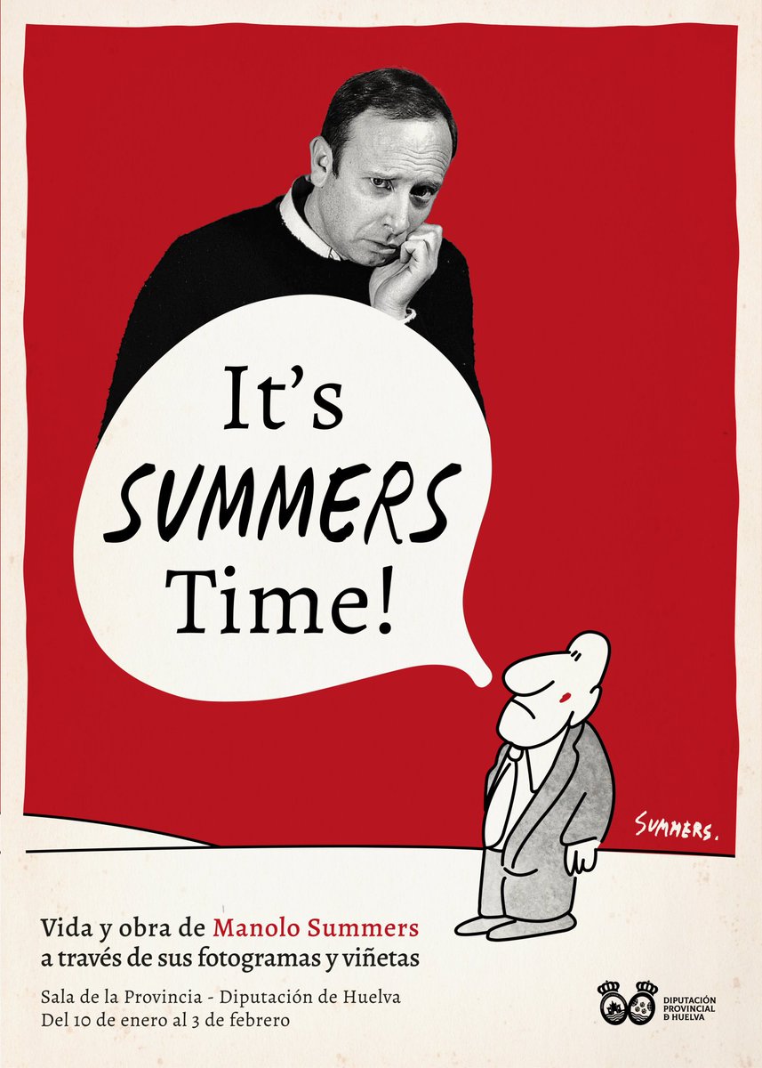 estamoslocosmty's tweet photo. El sábado 3 de febrero, a las 14:00, será clausurada la exposición "It's Summers Time! Vida y obra de Manolo Summers a través de sus fotogramas y viñetas", comisariada por @miguel_olid y @FranGMatute ..visitable en @DipuHU desde el 10 de enero.
@DavidSummersHG https://t.co/93n03cXrCl