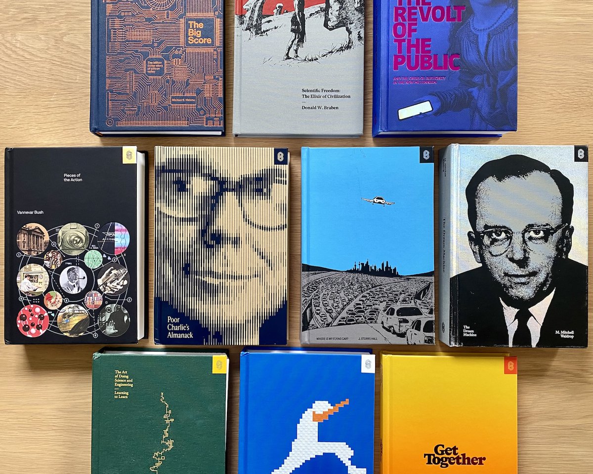 Rebecca Hiscott (@rebeccahiscott) on Twitter photo Some of <a href="/stripepress/">Stripe Press</a>’s best-loved books have been re-publications, often recommended by readers.
Which is why we’re putting out a ⋆.ೃ࿔⋆ call for reprint recommendations ⋆⭒˚。⋆
What book(s) would you love to see Stripe Press republish? Let us know: forms.gle/BZH3r2CzmFC2iD… Some of <a href="/stripepress/">Stripe Press</a>’s best-loved books have been re-publications, often recommended by readers.
Which is why we’re putting out a ⋆.ೃ࿔⋆ call for reprint recommendations ⋆⭒˚。⋆
What book(s) would you love to see Stripe Press republish? Let us know: forms.gle/BZH3r2CzmFC2iD…
