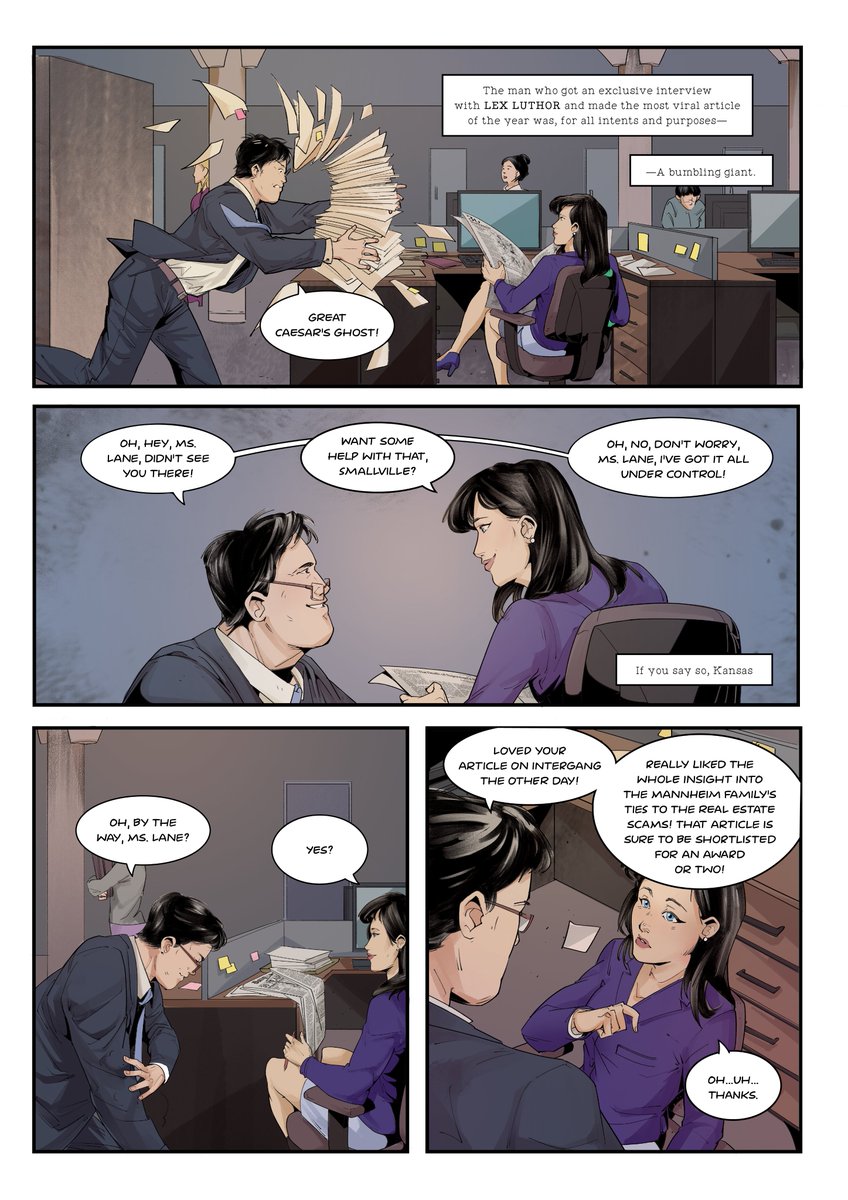 MrDragoon10's tweet photo. Heyo all! Started a new project writing a fancomic about Lois Lane and her misadventures in love! First issue comes out today and more to follow every month! #LoisLane #ClarkKent #Superman #SupermanFanart #DCComics #SupermansGirlfriend #Webcomic https://t.co/KXuGc6GLjU