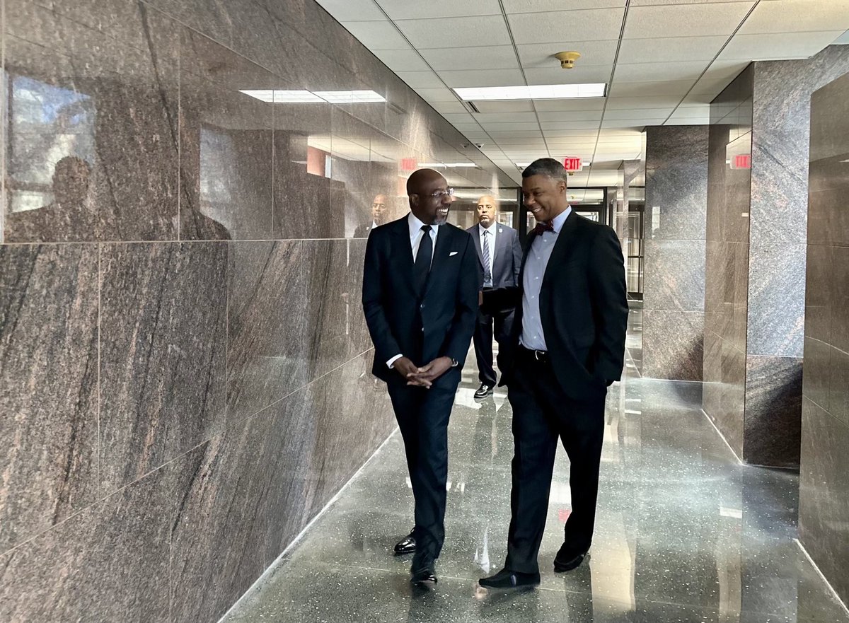 Honored to spend time with Senator Rev. Warnock at the Georgia State Capitol this morning. We discussed various issues, focusing on Medicaid expansion. It's crucial conversations like these that pave the way for positive change. #Georgia