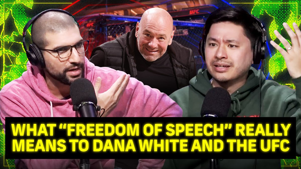 What 'Freedom of Speech' Really Means to Dana White

A deep dive with <a href="/arielhelwani/">Ariel Helwani</a> into why Dana White rebranded himself as sports' foremost "free speech" absolutist. And how his UFC censors the speech that makes him uncomfortable — and not just rich

➡️ youtu.be/c7jnlT4k9d8?si…