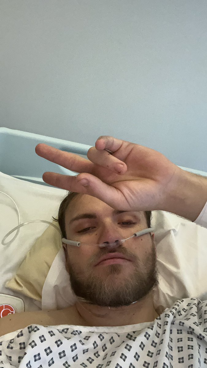 Metal plate in the front of my pelvis and screws going through the back of my pelvis to put it all together. All set to begin my long, steady rehabilitation