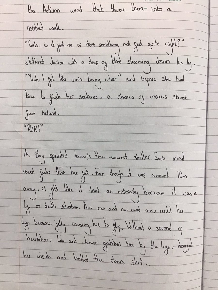 GRPAHawthorn's tweet image. Today’s anchor chart really supported @GRPAHawthorn write their next phase of their T4W ‘inventions’. They used dialogue purposefully to advance the action and change the atmosphere #anchorchart #dislogue #narrative @PieCorbett