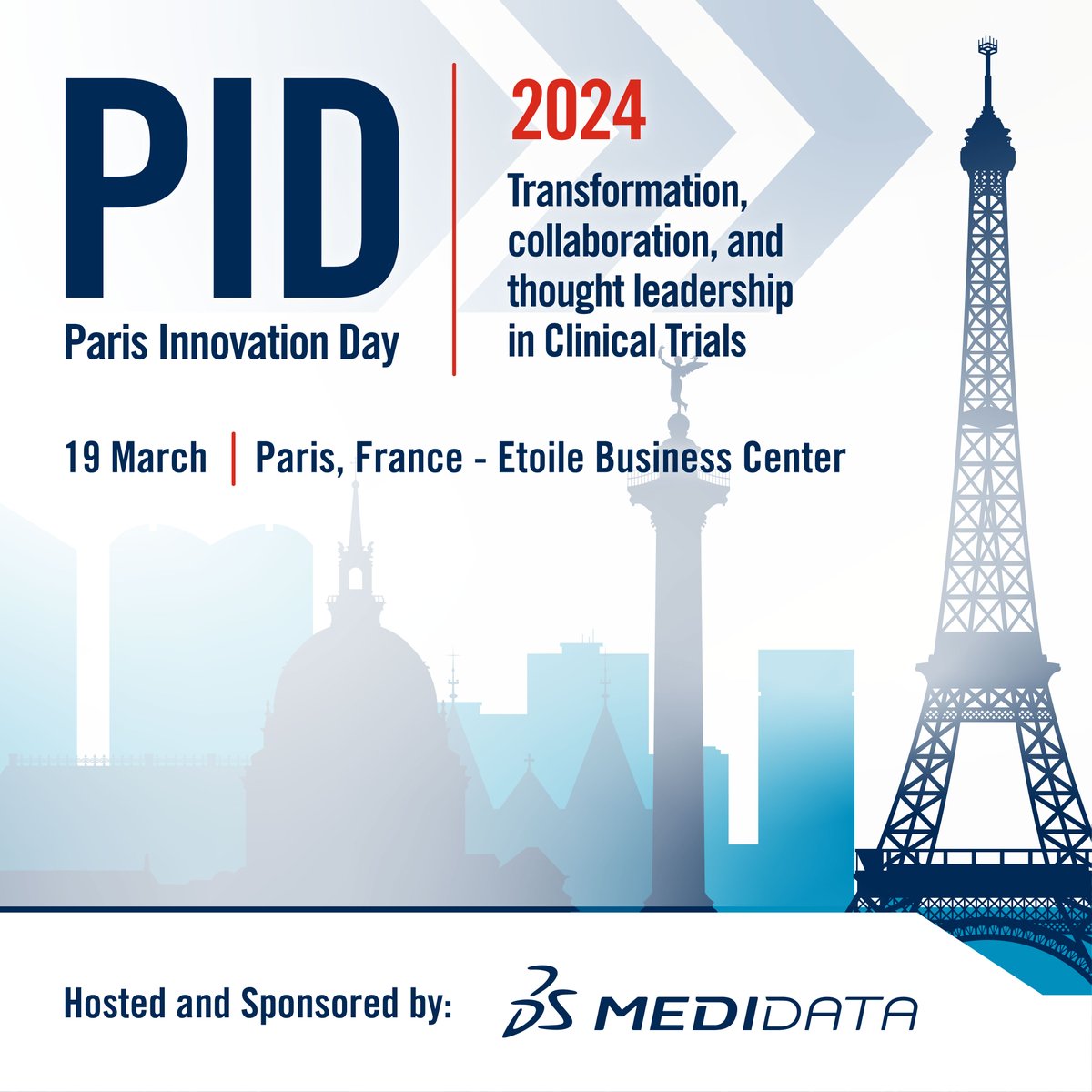 HenriettaAkpata's tweet photo. Medidata’s inaugural Paris Innovation Day is coming! Join us to discuss new advancements in clinical trials that are transforming the life sciences industry. Register now: https://t.co/UeDiqFUOHG https://t.co/SHfuuo2ApG