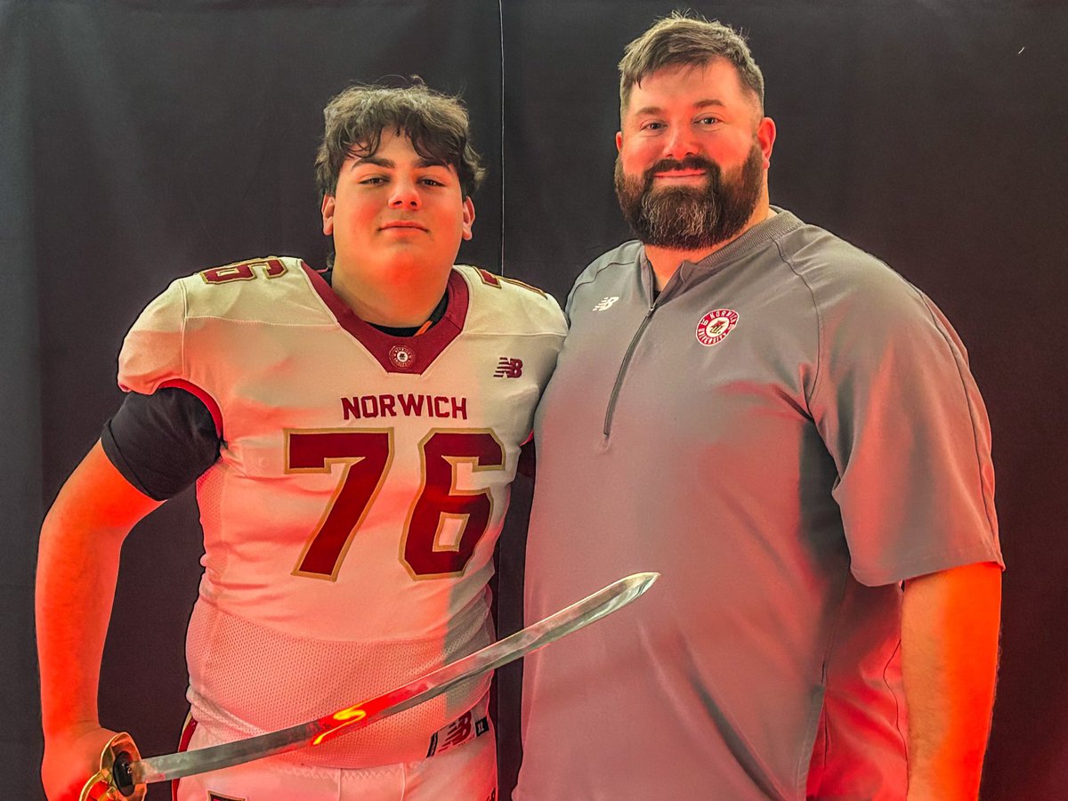 Tyler Valenti (@tylervalenti70) on Twitter photo #AGTG After having another great conversation with <a href="/CoachMalsonFB/">RJ Malson</a> and <a href="/CoachJohnsonOL/">𝘽𝙤𝙗𝙗𝙮 𝙅𝙤𝙝𝙣𝙨𝙤𝙣 𝙄𝙄𝙄</a> I am proud to be accepted into the school and honored to receive my third offer from <a href="/norwichnews/">Norwich University</a> #AGTG After having another great conversation with <a href="/CoachMalsonFB/">RJ Malson</a> and <a href="/CoachJohnsonOL/">𝘽𝙤𝙗𝙗𝙮 𝙅𝙤𝙝𝙣𝙨𝙤𝙣 𝙄𝙄𝙄</a> I am proud to be accepted into the school and honored to receive my third offer from <a href="/norwichnews/">Norwich University</a>