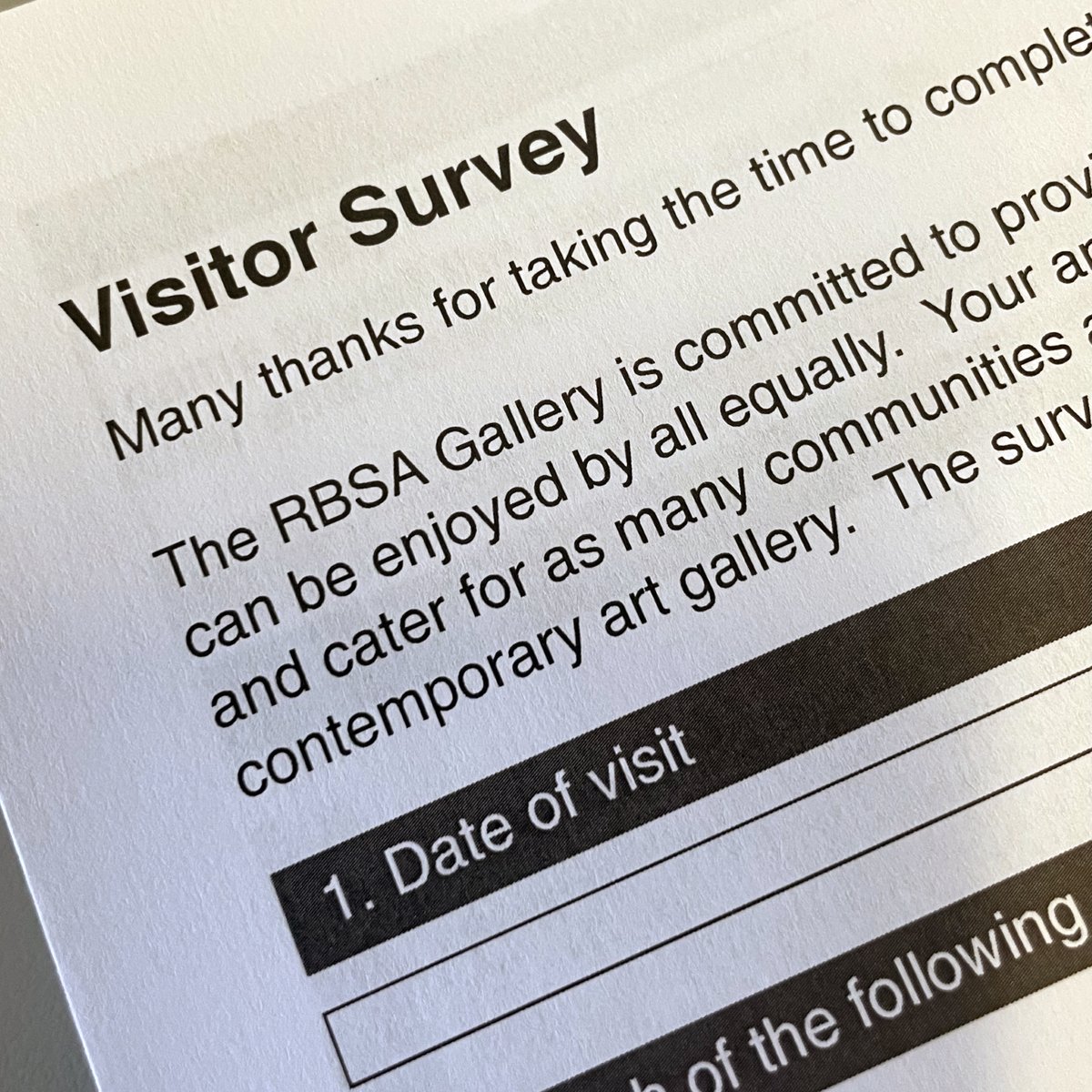 Next time you visit the Gallery, please spare a couple of minutes to complete our anonymous visitor survey.

We're committed to providing an inclusive and inspiring space that reaches and caters for as many communities as possible.

#audiencedevelopment #inclusivity #diversity