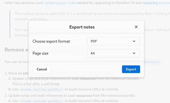 You can now export your Super notes to PDF 📑