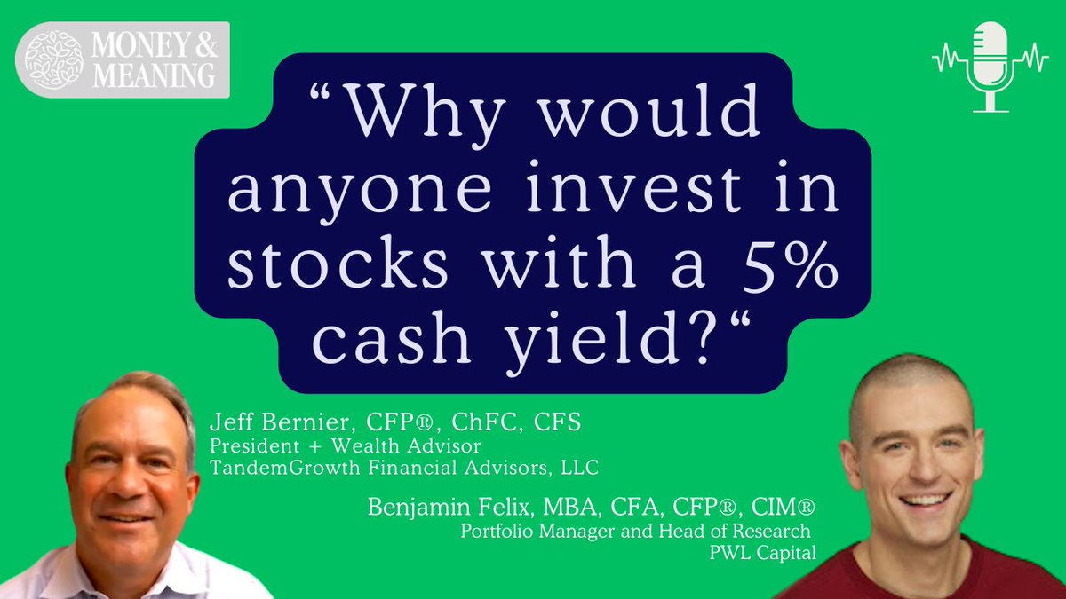 💵 Is CASH king right now? 💵

Why does guest <a href="/benjaminfelix/"></a> of <a href="/PWLCapital/">PWL Capital</a> and cohost  <a href="/RationalRemind/">Rational Reminder Podcast</a> podcast say, no matter the rate environment, cash is NEVER king in a long-term portfolio? 👉 bit.ly/3vWUXsU

 Full episode 🔗 bit.ly/3vWUXsU