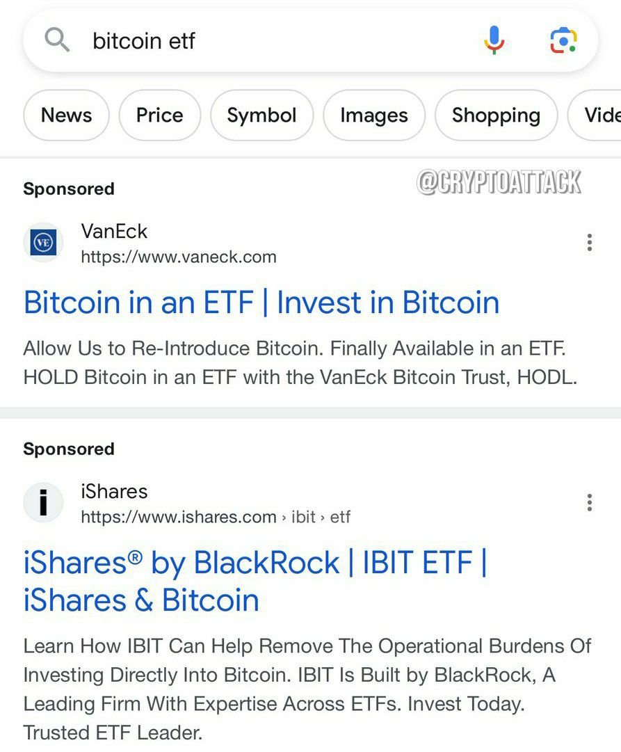 expertronys's tweet photo. BlackRock and VanEck Are Now Advertising Spot BTC ETFs on Google https://t.co/cKJpJZo6Tt