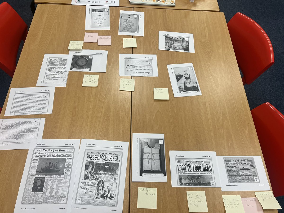MissERowbottom's tweet photo. For the past two weeks Class 3 have been investigating different sources of information about the Titanic. For this task we questioned whether we thought a source was reliable or not. #historydetectives @Sturtonhead https://t.co/i4OG1pdfXk
