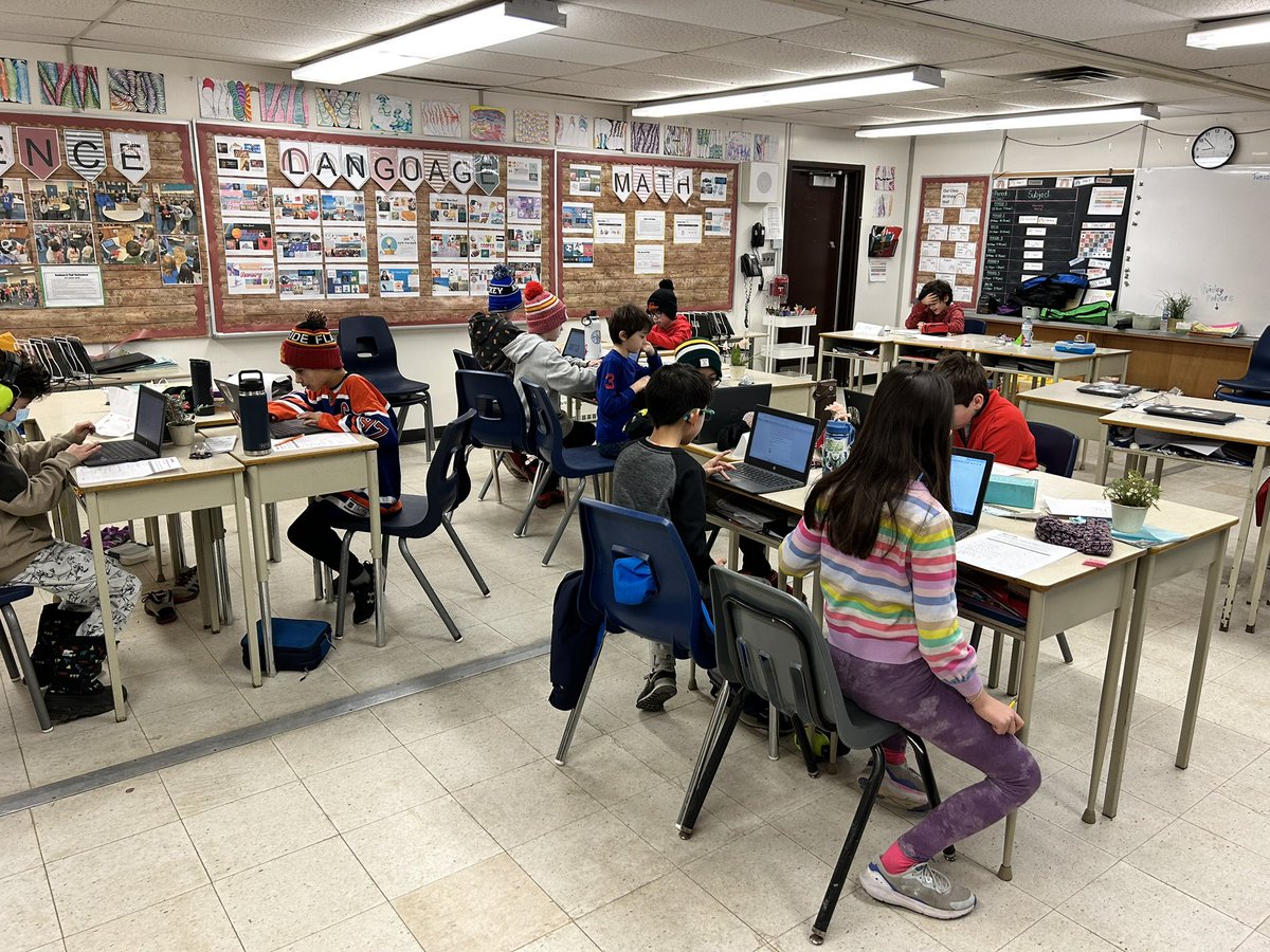 I love when students show initiative and ownership in their learning! Mean, Median and Mode are tough to learn at first.. so lots of students came for extra help this morning! #portablife #mathisfun #grade4 <a href="/tdsb/">Toronto District School Board</a>