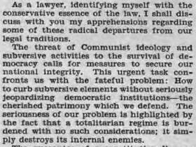 This is a snippet from a speech in Congressional record on January 9, 1956. It's from Senator Thomas Hennings (D-MO). He talks about being conservative and expresses anti-communism.   

It's almost like in 1956, conservatism was a Democratic ideology. 🤔 #SouthernStrategy