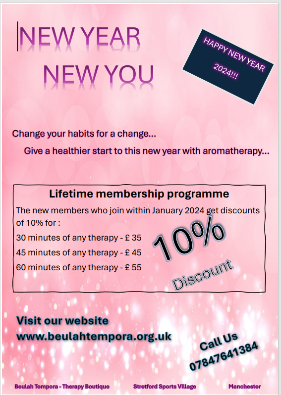 BeulahTempora's tweet photo. https://t.co/14klUrtNfS
Start the new year right! Achieve a clear mind and a pain-free body with Beulah Tempora Therapy Boutique. Get 10% off our services. https://t.co/VzukKwQApe #NewYearNewHabits #selfcare https://t.co/p0ntsRXEtP