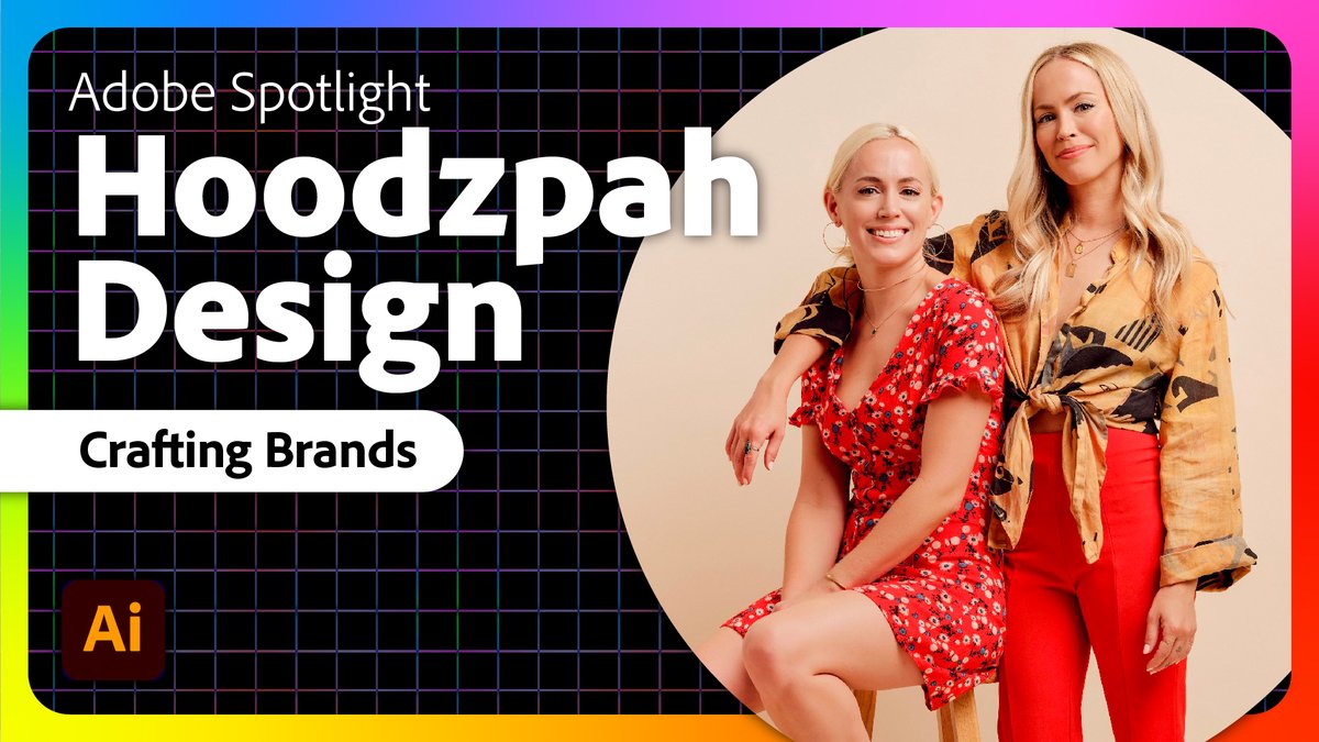 @EvanMcNaught3D Today's #AdobeLiveSpotlight shines a light on @hoodzpahdesign! Dive in with founders Jen and Amy Hood as they talk about leveraging #CreativeCloud tools, custom branding, the intricacies of working with clients and more. Tune in at 12 PM PST: adobe.ly/49bBcMC