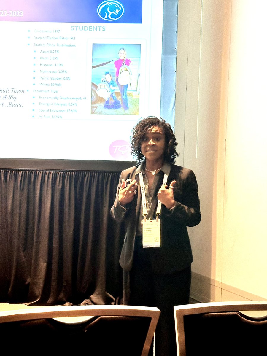 drgoffney's tweet image. Thank you to my #sistersupt @DrTiffanySpicer for the wealth of information shared during her #TASA2024 presentation, Thriving by Looking, Listening &amp;amp; Learning! As one of your mentors, I am super proud of you and the work you’re doing in the Buna ISD community. Keep shining, sis✨