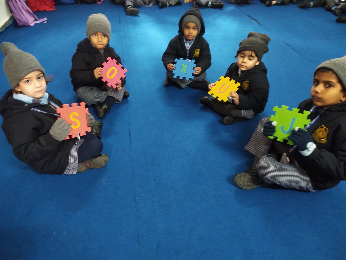 Nursery Champs are excelling day by day! Today they identified alphabets and solved the puzzle so amazingly! 
<a href="/pkdhillon08/">ParamjeetKaurDhillon</a> <a href="/JyotiBh28005578/">Jyoti Bhardwaj</a> <a href="/KajalSh97224712/">Kajal Sharma</a> <a href="/KnpsIndia/">KNPS Phagwara India</a>