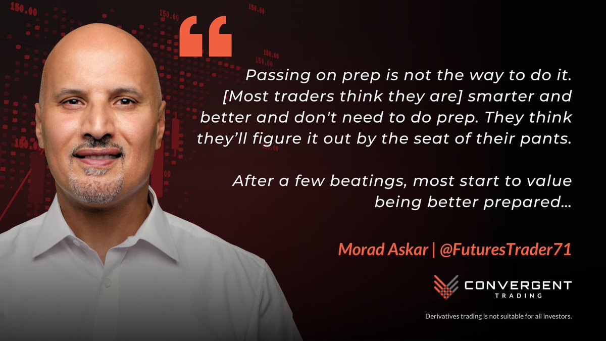 ConvTrading's tweet photo. Are you skipping your daily #TradePrep?

As @FuturesTrader71 said in last week's webinar, "after a few beatings, most start to value being better prepared..."

🔥 Watch the recording on YouTube: https://t.co/lcZv7lHhXq

#FuturesTrading #Futures #ES_F #MarketAnalysis https://t.co/JyPguekC2g