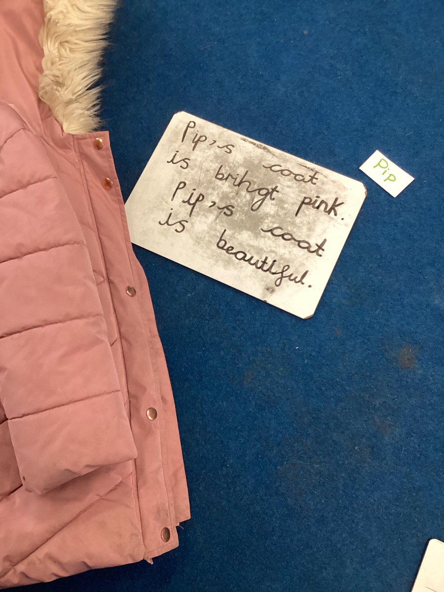 sbps_woodpecker's tweet photo. We’ve been learning about apostrophes for possession today in English. There were lots of objects all over the classroom. Here are some of our sentences. #sbpsEng https://t.co/jE75vu1V6f