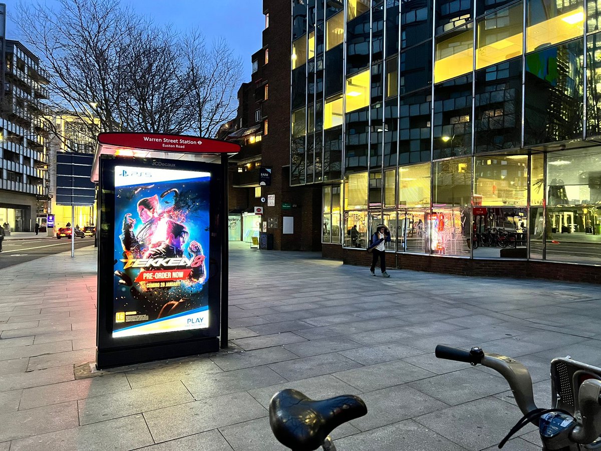 This impressive piece of wall art celebrates the release of the latest game in the fighting franchise - Tekken 8 from @BandaiNamcoEU and our lovely client @GenMediaUK Part of a national campaign thanks to @MuralRepublic @jcdecaux_uk, @clearchanneluk, @global @OceanOutdoorUK