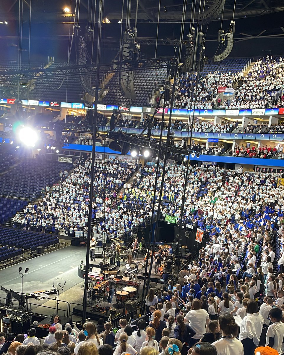 Rehearsals in full swing at the o2 for our choir. Young voices