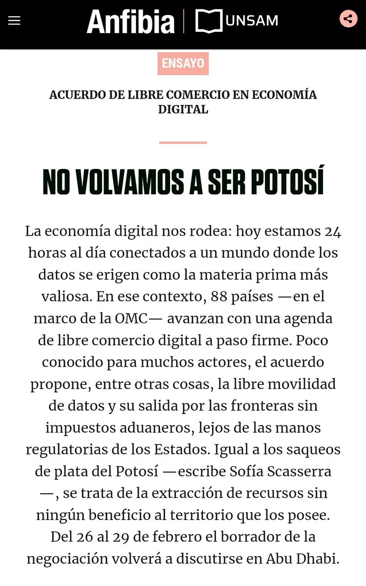 FerrarelliM's tweet photo. @SofiaScasserra lo hizo de nuevo: explicar en lenguaje llano y abierto temas de especial dificultad para el público no especializado pero que nos afectan en el día a día, incluida la narrativa actual sobre IA
Dejo  capturas x aquí p invitar a la lectura 👇🏼
https://t.co/URdPSTD2fM https://t.co/G4MIUTgJc6