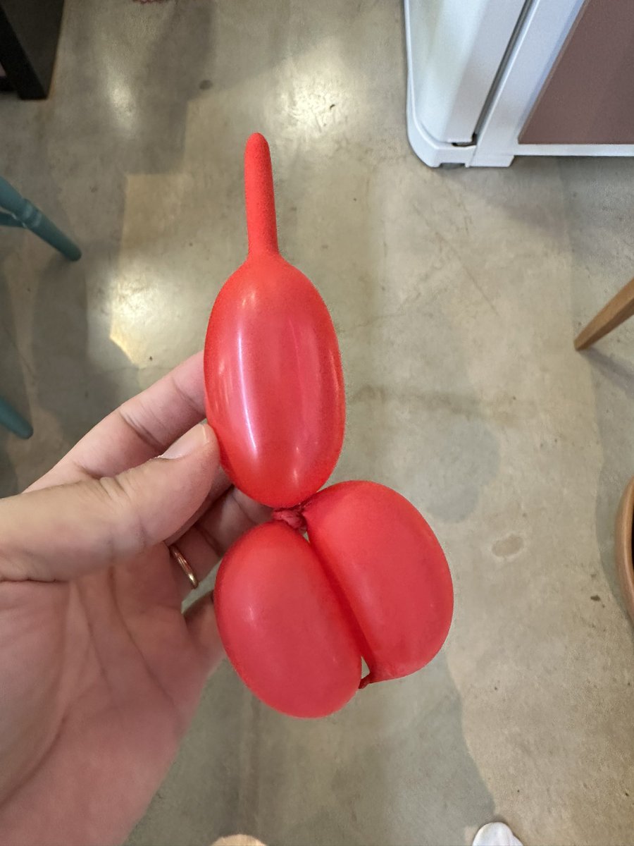 othomezord's tweet photo. Alô bate papo da twitch, hoje a live vai ficar pra amanhã por motivos que falo amanhã para quem se importa.

Como forma de compensar essa falta, fiquem com essa escultura de bexiga que eu fiz https://t.co/kJ2uvtSetx