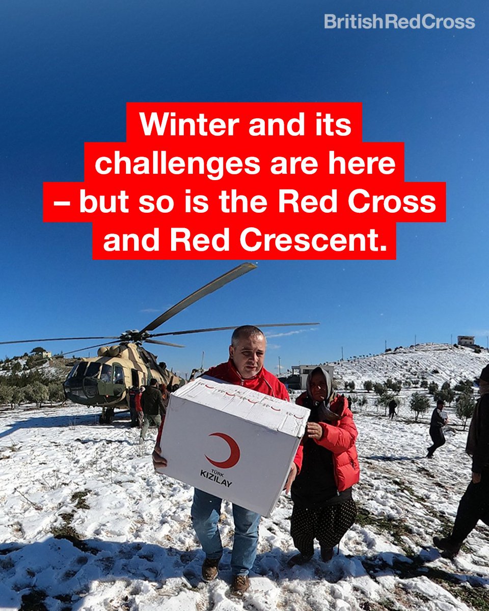 Winter makes things harder in every emergency – for people in crisis and our incredible teams working to help them. 

Here's how we've been supporting those who need us, at home and overseas. ⬇