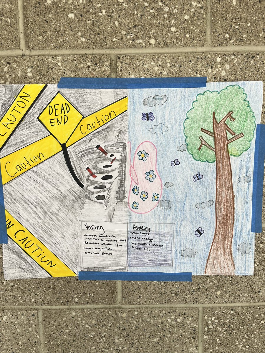 Our AVID students researched the effects of vaping and created public service announcements for our school community. Learning in Action!